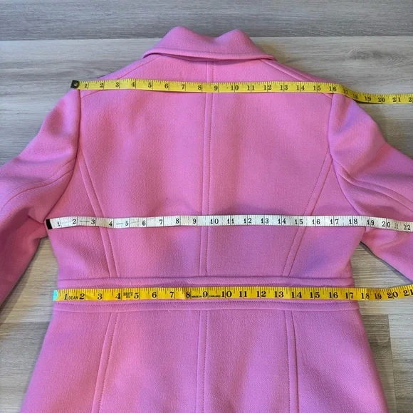 J.Crew Classic lady day coat in Pink Italian double-cloth wool with Thinsulate® - Picture 7 of 8